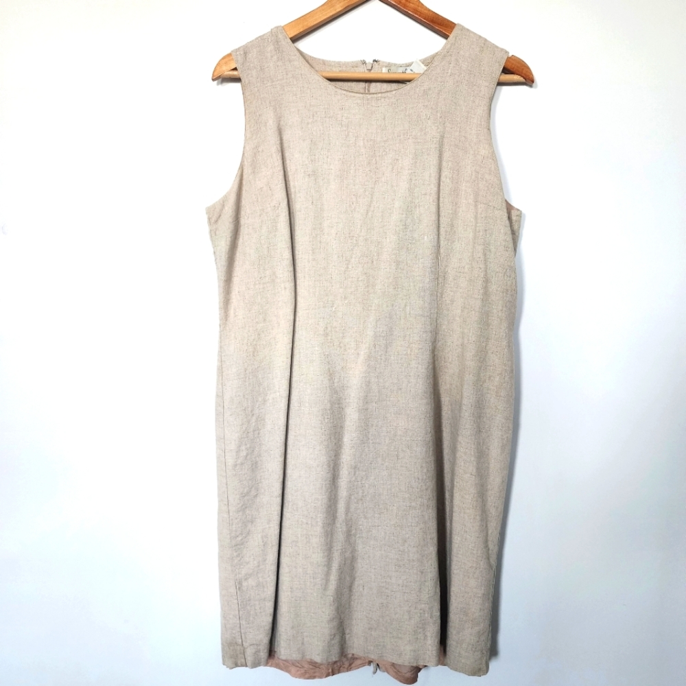 Samantha Taylor Beige Suit Dress Size S